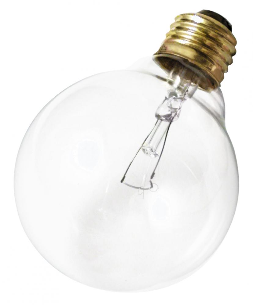 60 Watt G25 Incandescent; Clear; 3000 Average rated hours; 650 Lumens; Medium base; 120 Volt