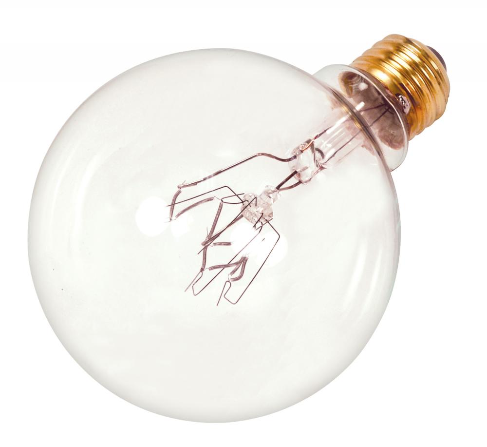 100 Watt G30 Incandescent; Clear; 2500 Average rated hours; 1000 Lumens; Medium base; 120 Volt