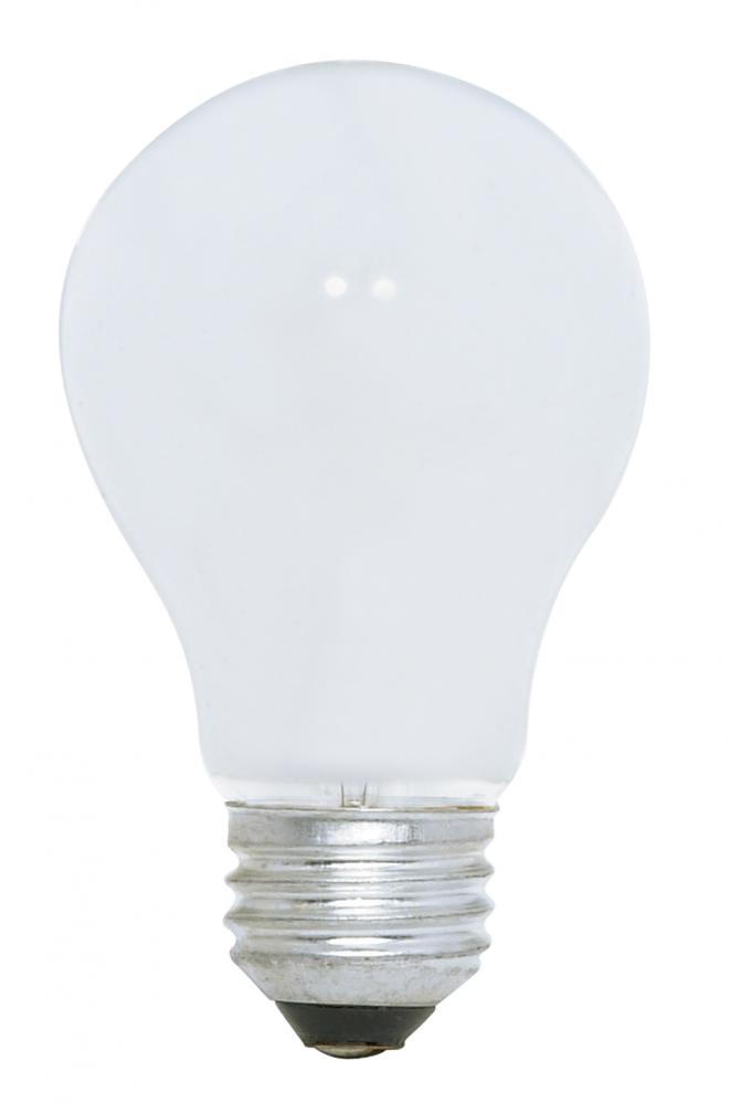 75 Watt A19 Incandescent; White; 1000 Average rated hours; 808 Lumens; Medium base; 120 Volt; 3/Pack