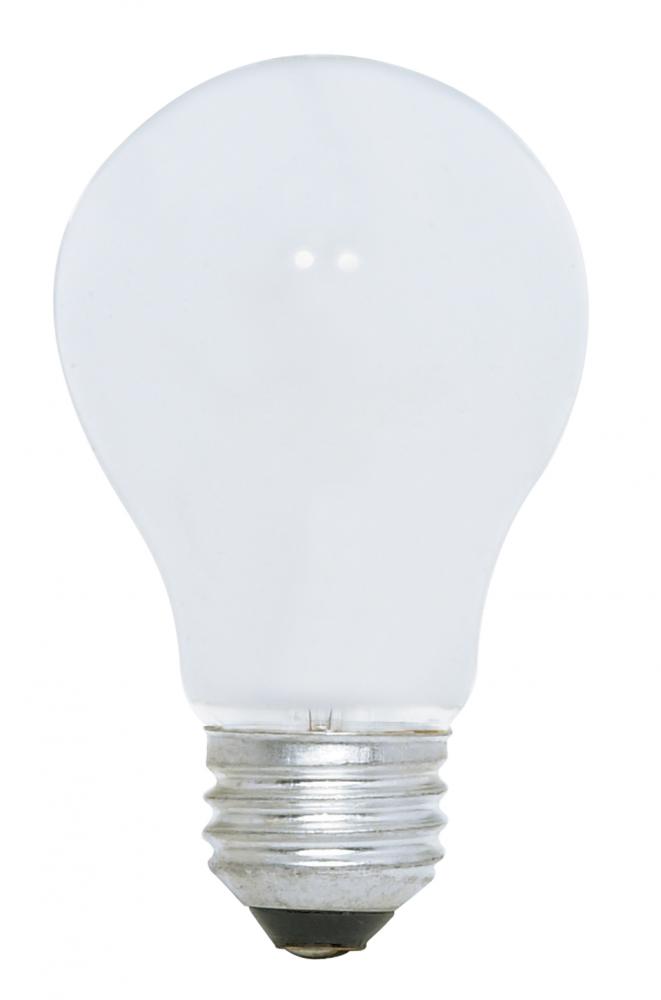 100 Watt A19 Incandescent; White; 1000 Average rated hours; 1188 Lumens; Medium base; 120 Volt;