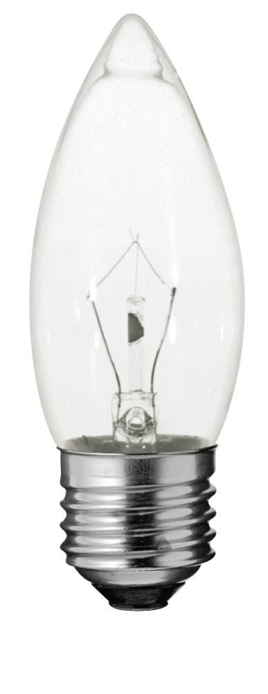 40 Watt B11 Incandescent; Clear; 2500 Average rated hours; 380 Lumens; Medium base; 120 Volt