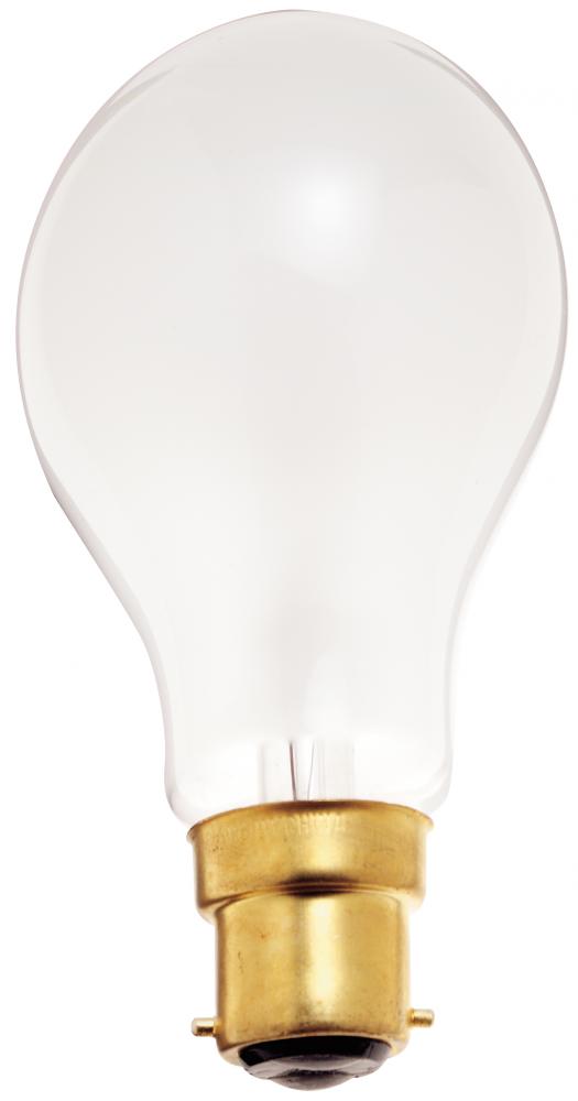 40 Watt A19 Incandescent; Frost; 2500 Average rated hours; 330 Lumens; European Bayonet base; 130