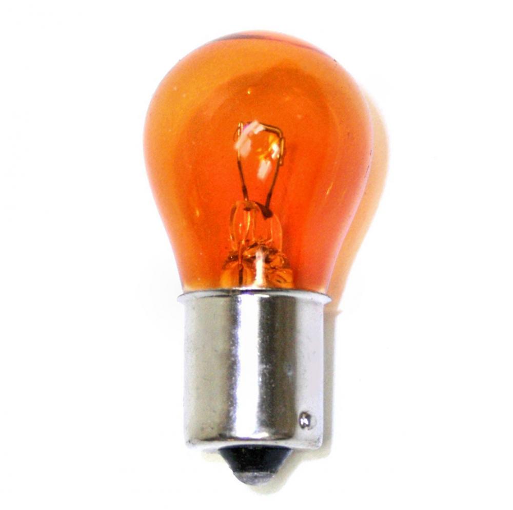 26.88 Watt miniature; S8; 1200 Average rated hours; Bayonet Single Contact Base; Amber; 12.8 Volt