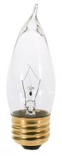 Satco Products Inc. A3566 - 60 Watt CA10 Incandescent; Clear; 2500 Average rated hours; 650 Lumens; Medium base; 130 Volt;