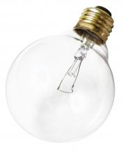 Satco Products Inc. A4148 - 40 Watt G25 Incandescent; Clear; 3000 Average rated hours; 360 Lumens; Medium base; 130 Volt; 3/Pack