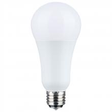 Satco Products Inc. S11518 - 5/14/20 Watt A21 LED; 3-Way Lamp; White Finish; 5000K CCT; Medium Double Contact Base; 120 Volt