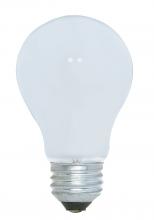 Satco Products Inc. S1810 - 40 Watt A19 Incandescent; White; 1500 Average rated hours; 280 Lumens; Medium base; 120 Volt; 4/Pack