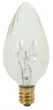 Satco Products Inc. S2771 - 25 Watt F10 Incandescent; Clear; 1500 Average rated hours; 195 Lumens; Candelabra base; 120 Volt;