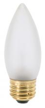 Satco Products Inc. S3296 - 60 Watt B11 Incandescent; Frost; 1500 Average rated hours; 640 Lumens; Medium base; 120 Volt