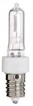 Satco Products Inc. S3491 - 100 Watt; Halogen; T4; Clear; 2000 Average rated hours; 1700 Lumens; European base; 120 Volt; Carded