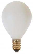 Satco Products Inc. S3751 - 25 Watt G12 1/2 Pear Incandescent; Satin White; 1500 Average rated hours; 202 Lumens; Candelabra