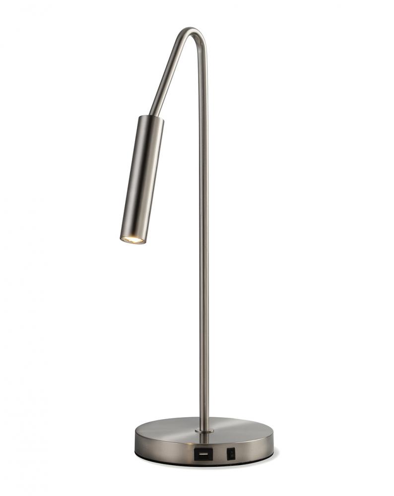 Spotlight Table Lamp Satin Nickel