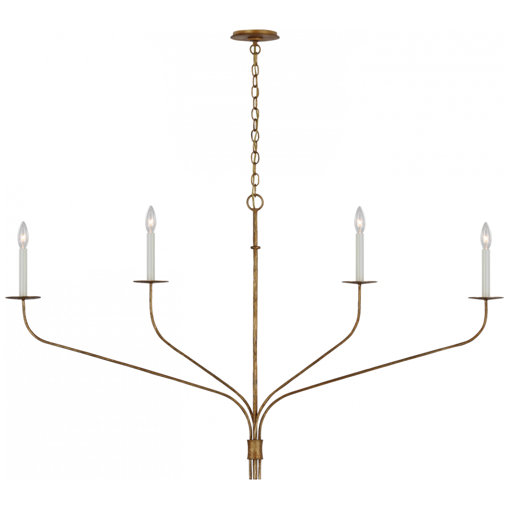 Belfair Grande Four Light Linear Chandelier