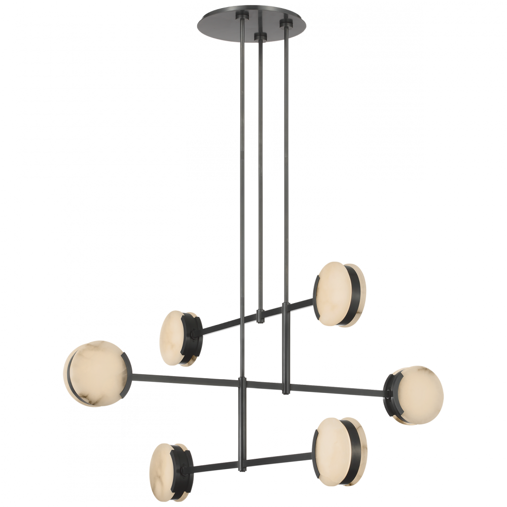 Melange 54" Multi-Positional Chandelier