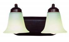 Trans Globe 3502 ROB - Rusty Collection 2-Light, Glass Bell Shades Vanity Wall Light