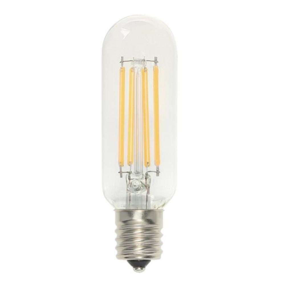 5W T8 Filament LED Dimmable Clear 2700K E17 (Intermediate) Base, 120 Volt, Box