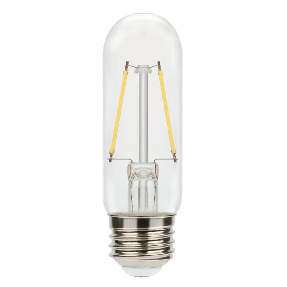 3.5W T10 Filament LED Dimmable Clear 2700K E26 (Medium) Base, 120 Volt, Box