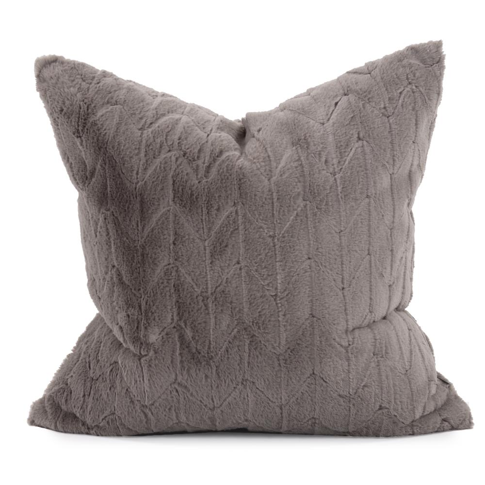 24" x 24" Angora Stone Pillow - Poly Insert