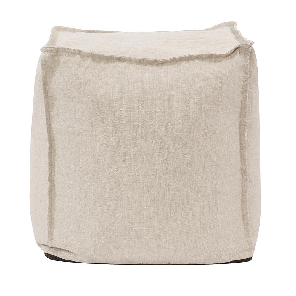 Square Pouf Prairie Linen