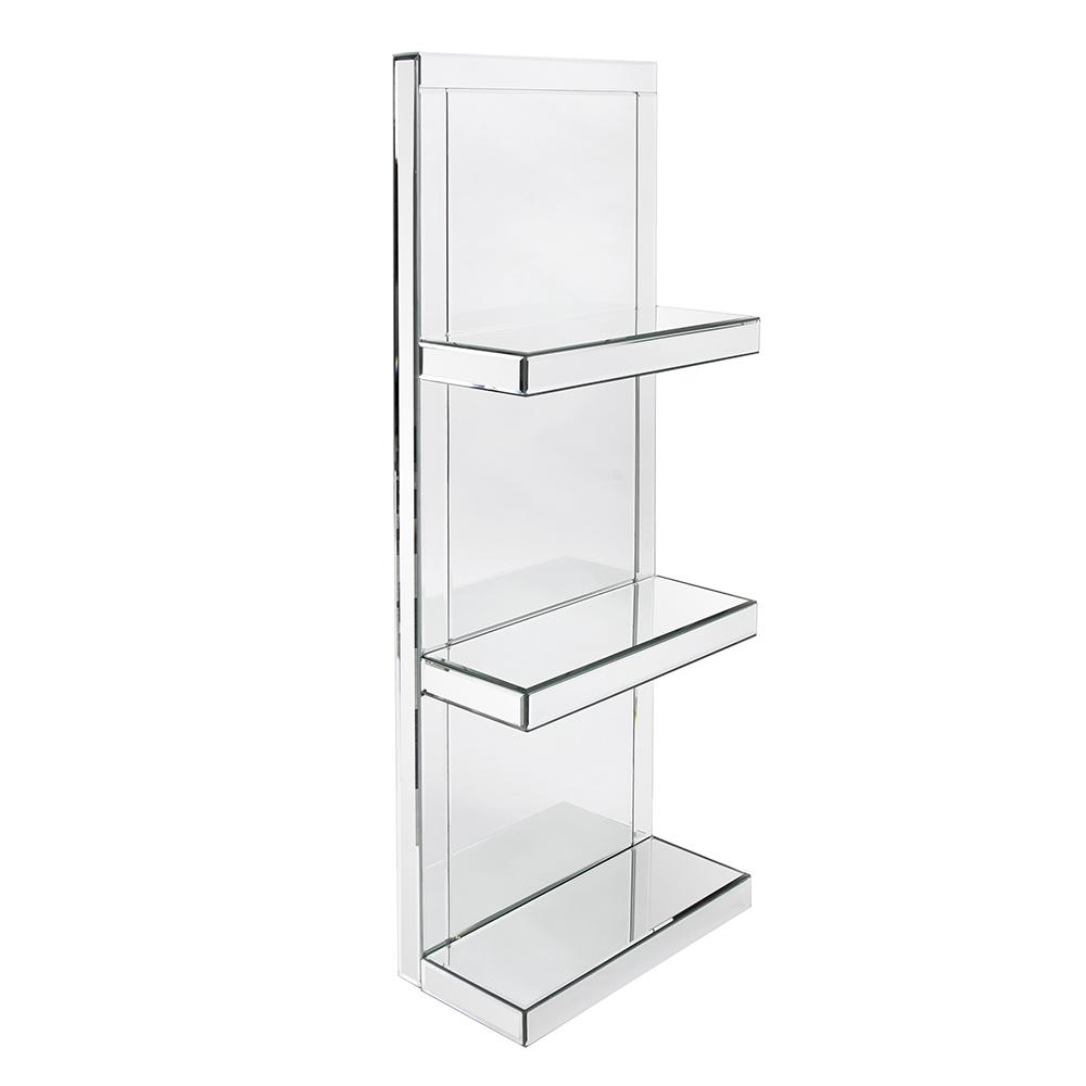 Mirrored Shelf with 3 shelves