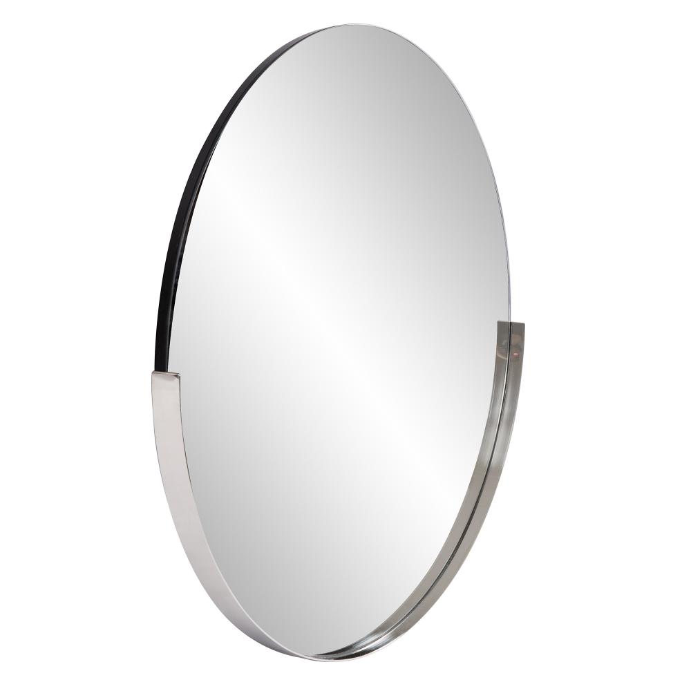 Dante Round Silver Mirror