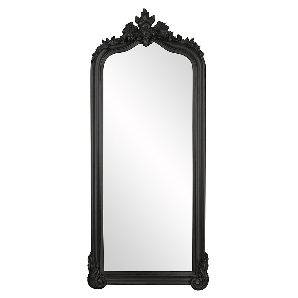 Tudor Mirror - Glossy Black