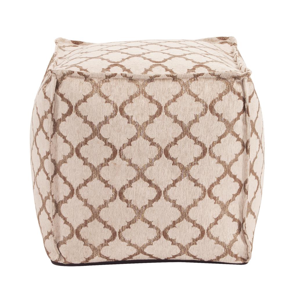 Square Pouf Moroccan Gold