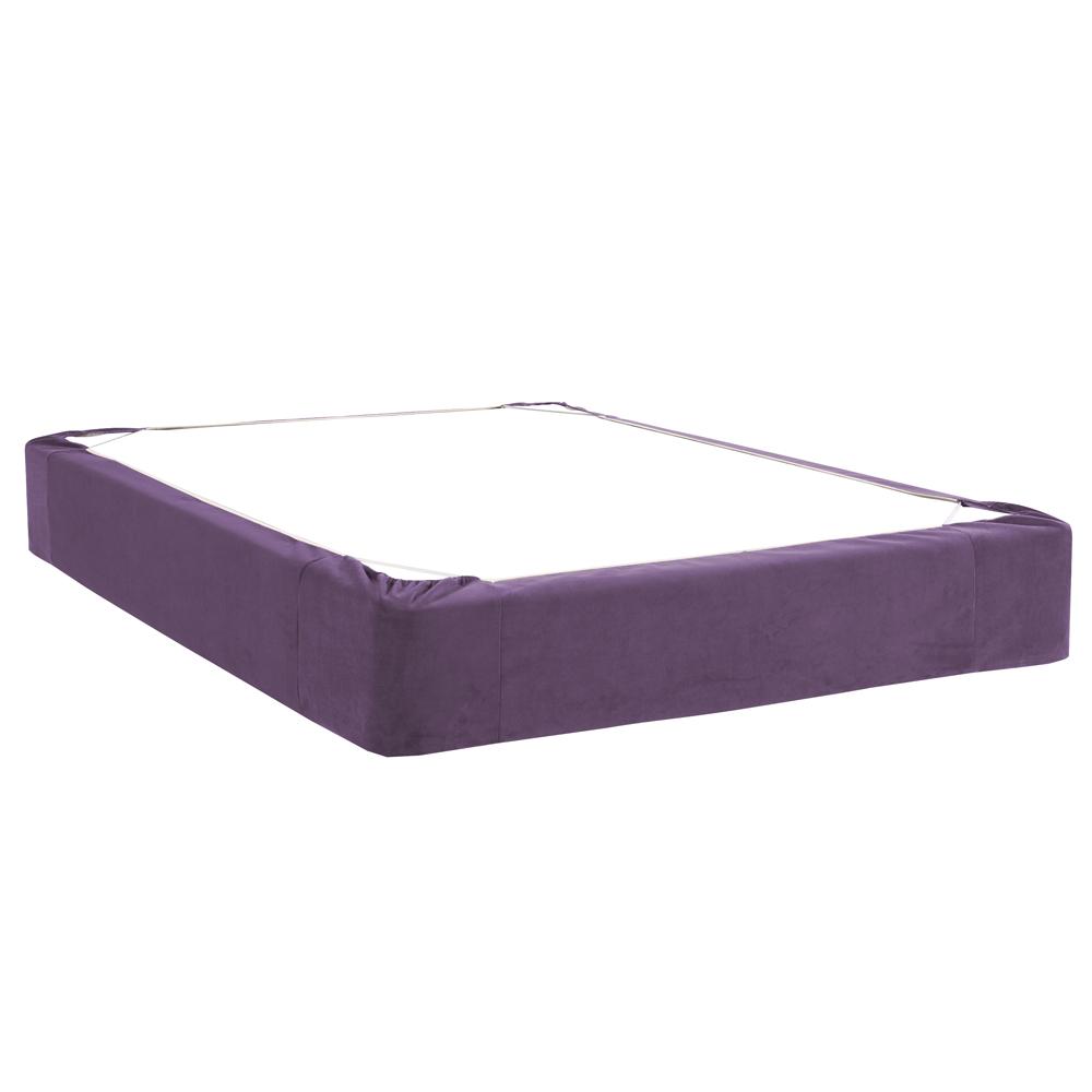 Queen Boxspring Cover Bella Eggplant (Cover Only)