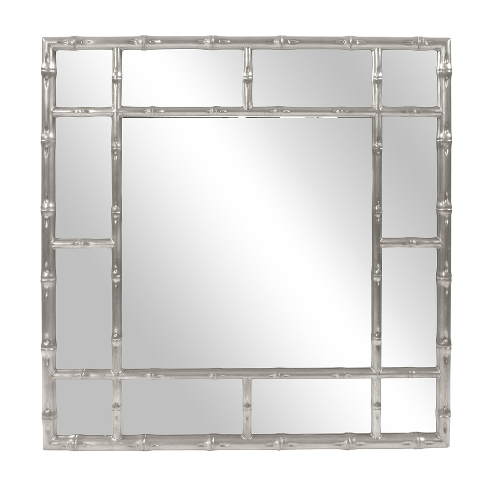 Bamboo Mirror - Glossy Nickel