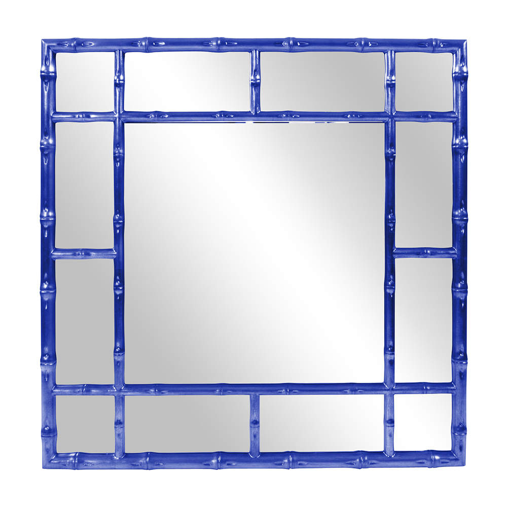 Bamboo Mirror - Glossy Royal Blue