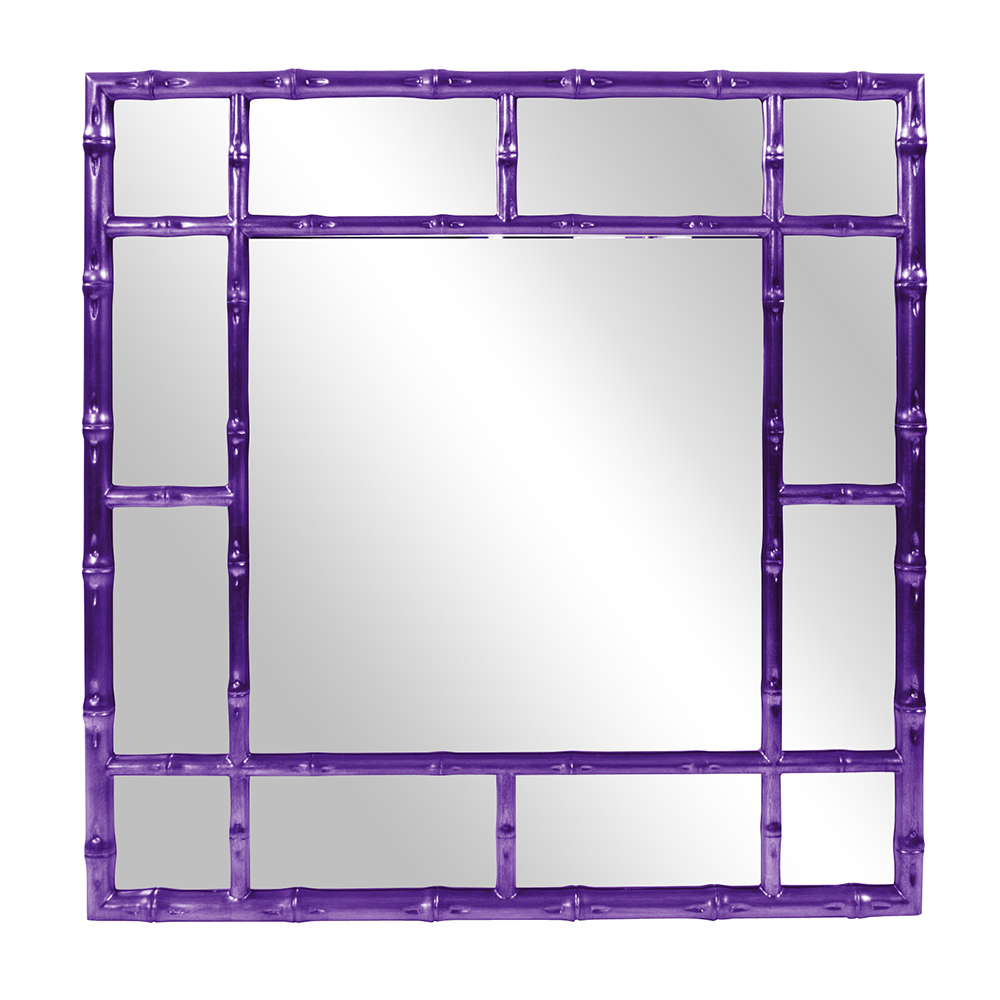 Bamboo Mirror - Glossy Royal Purple