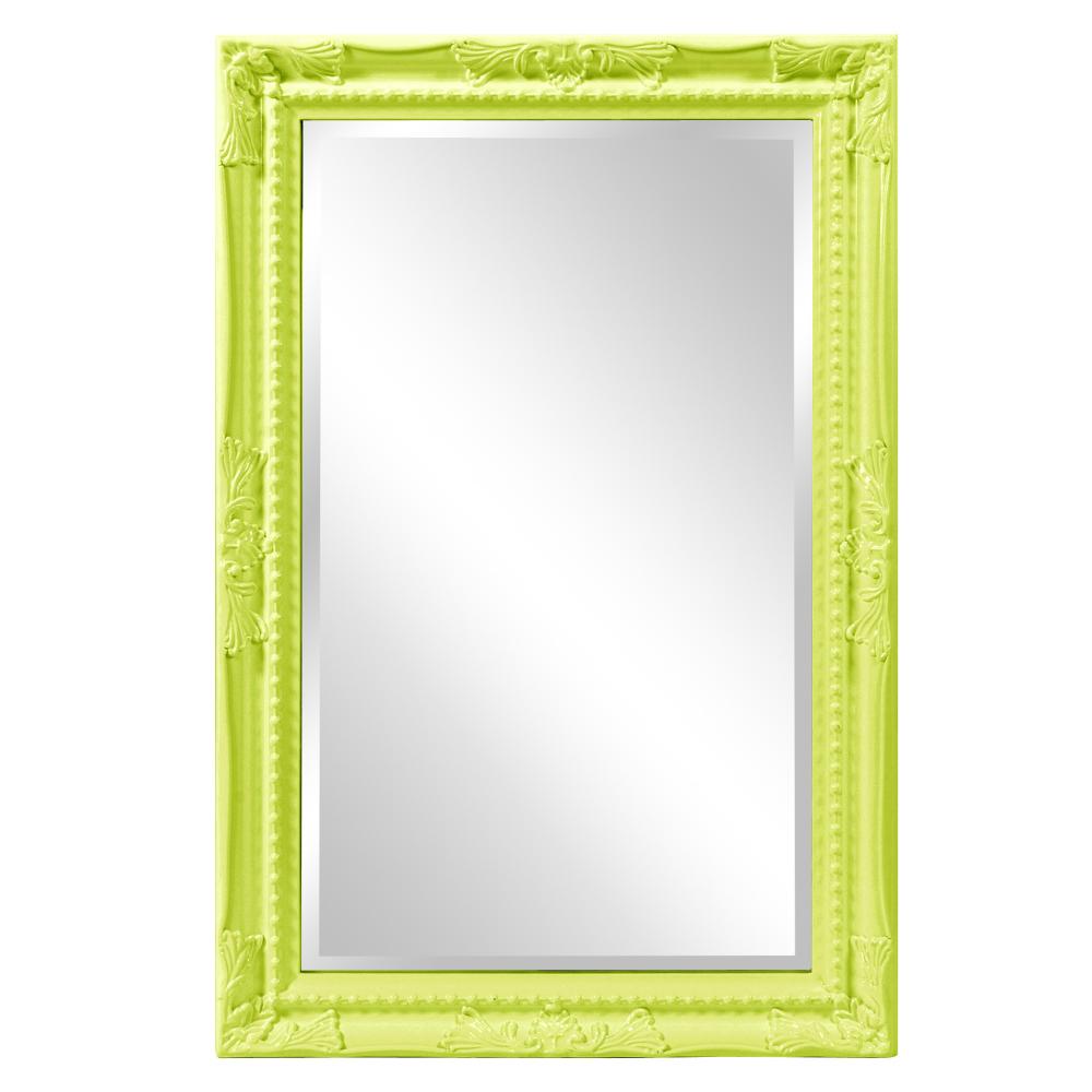 Queen Ann Mirror - Glossy Green