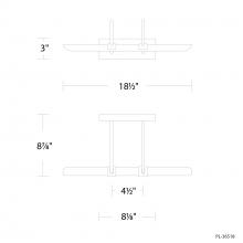 Modern Forms US Online PL-36518-40-BK - Ansel Picture Light