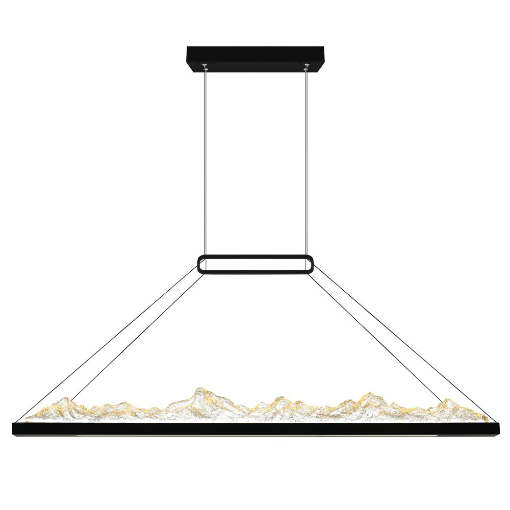 Himalayas Integrated LED Black Island/Pool Table Light