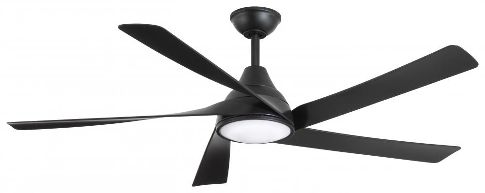 Transonic - 56" Ceiling Fan W/LED Light Kit