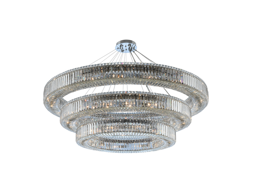 Rondelle (36 + 47 + 60) Inch 3 Tier Pendant