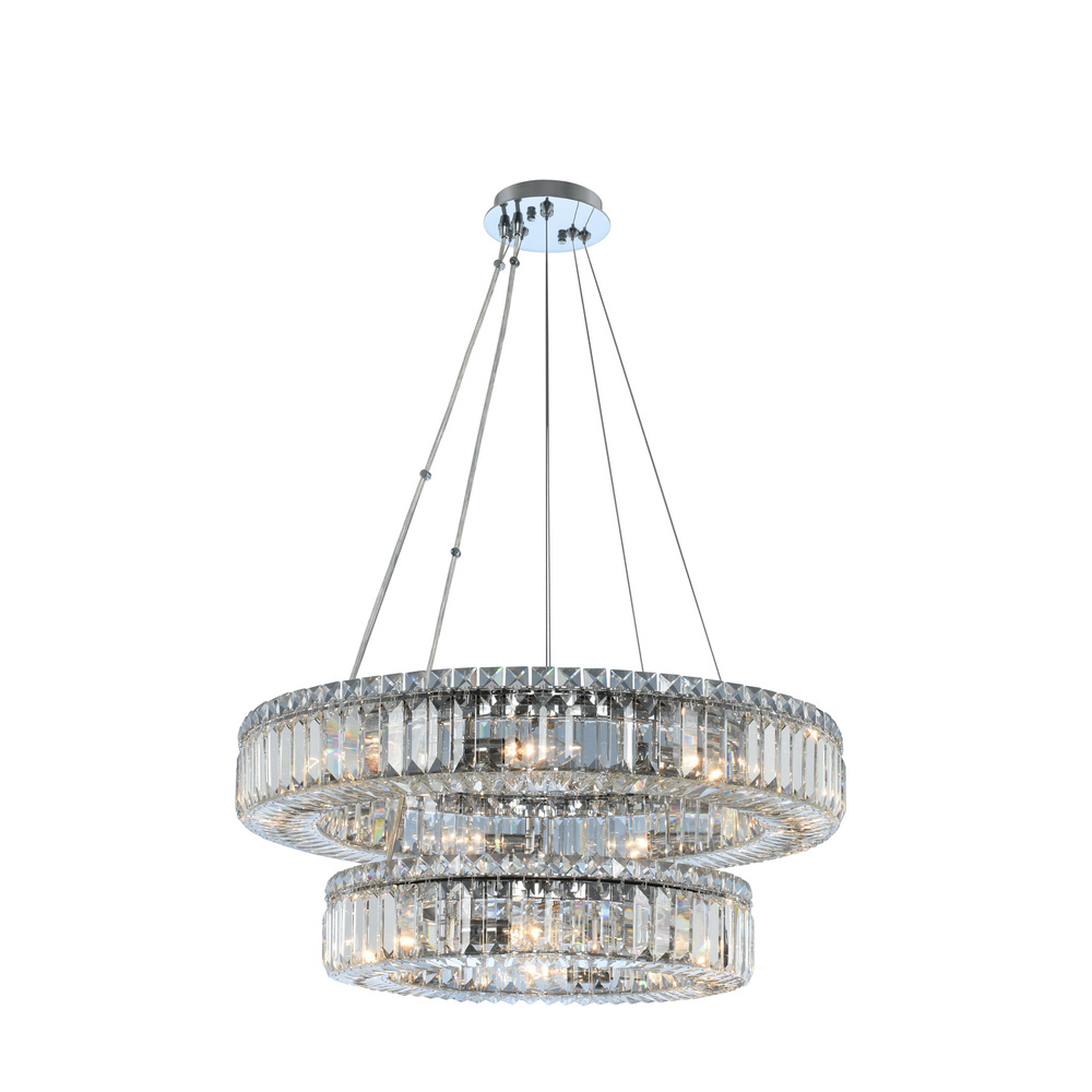 Rondelle (18 + 26) Inch 2 Tier Pendant