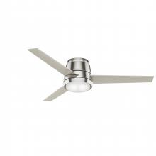 Casablanca Fan Company 59573 - Casablanca 54 inch Commodus Brushed Nickel Low Profile Ceiling Fan with LED LT Kit and Wall Control