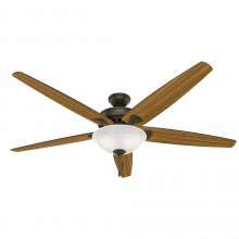 Hunter 50472 - Hunter 70 inch Stockbridge New Bronze Ceiling Fan with LED Light Kit and Pull Chain