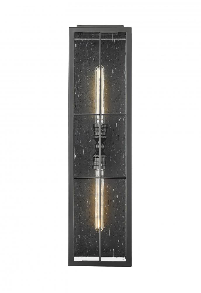 Jaxson 2-Light Outdoor Wall Sconce Powder Coated Black