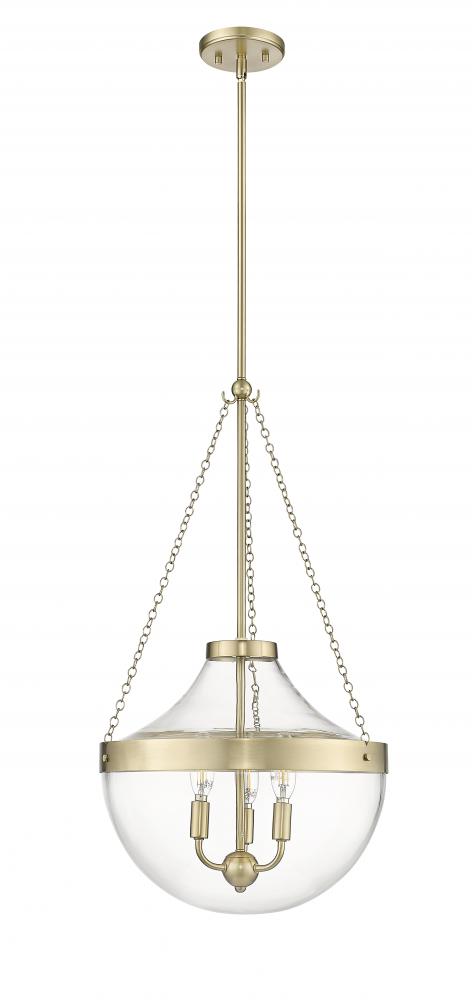 Clarra 3-Light Pendant light Modern Gold