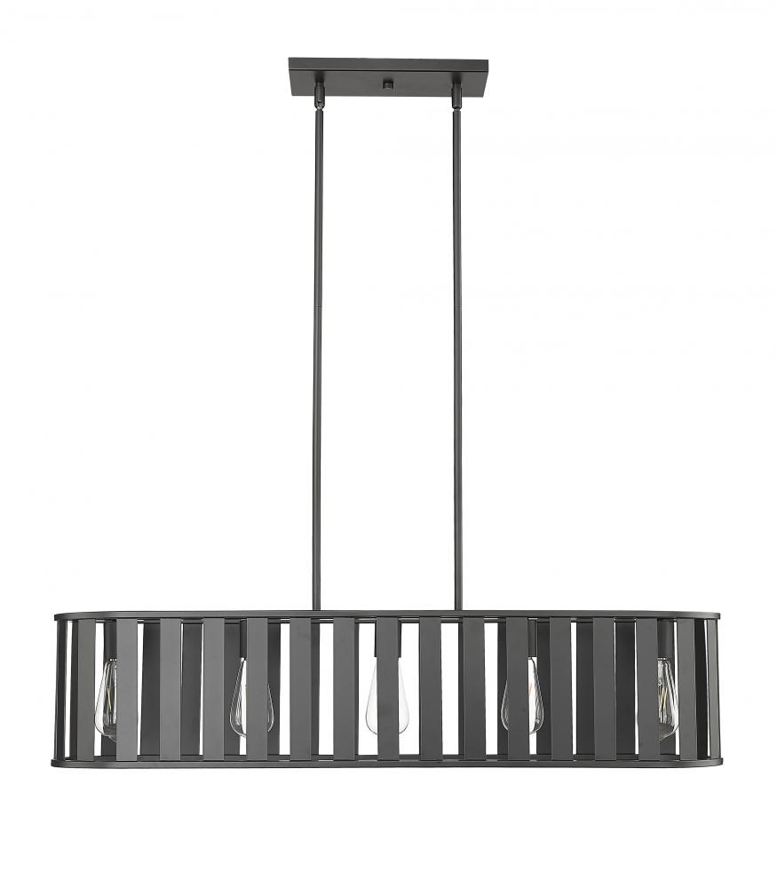 Stella 5-Light Chandelier Ceiling Light Matte Black