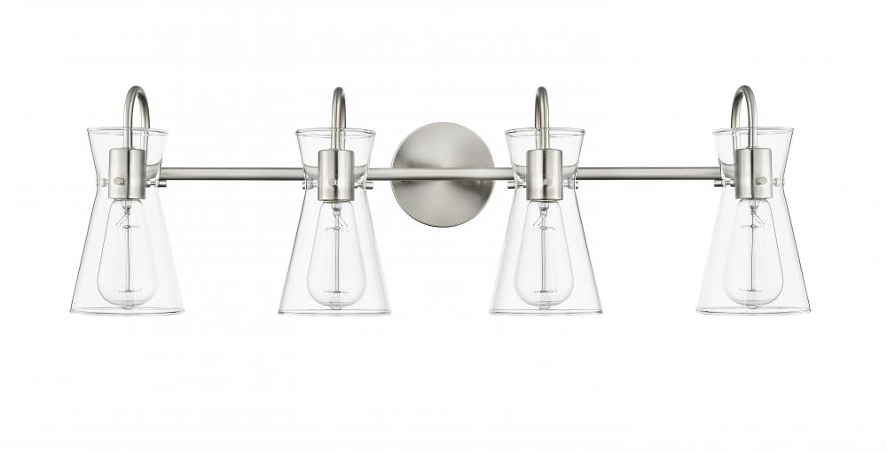 Camellia 4-Light Vanity Brushed Nickel