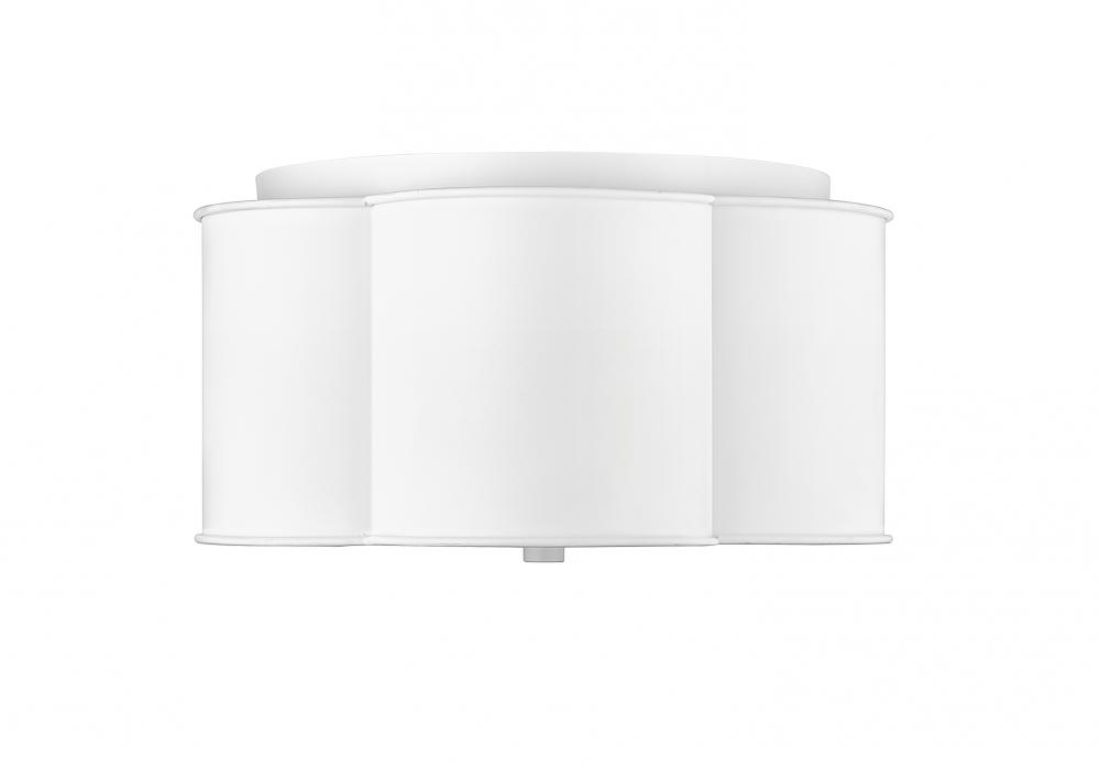 3-Light Flushmount Ceiling Light Matte White