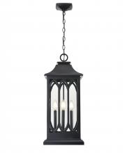 Millennium 88104-PBK - Mallorey 3-Light Outdoor Hanging Lantern Powder Coated Black