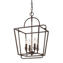 Millennium 3237-RBZ - 4-Light Pendant light Rubbed Bronze