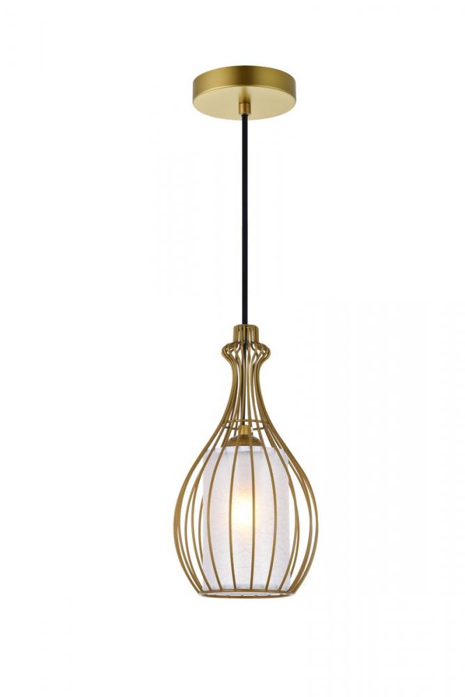 Miya 1 Light Brass Pendant