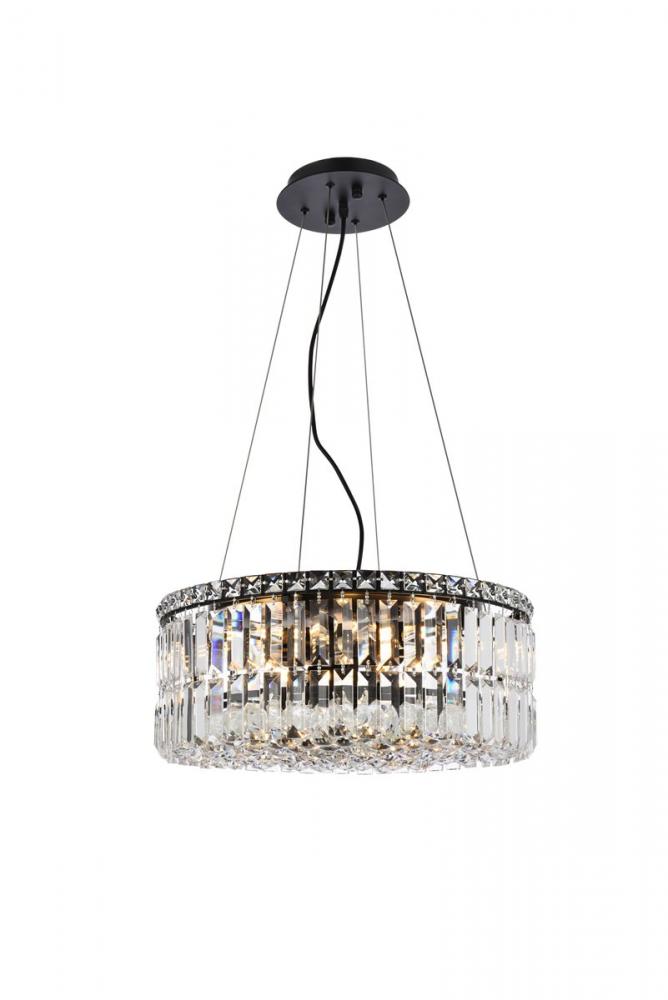 Maxime 20 Inch Black Chandelier