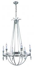 Elegant 1487D30PN - Phoebe 6 Light Polished Nickel Pendant