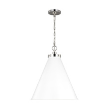 Visual Comfort & Co. Studio Collection CP1281MWTPN - Wellfleet Large Cone Pendant